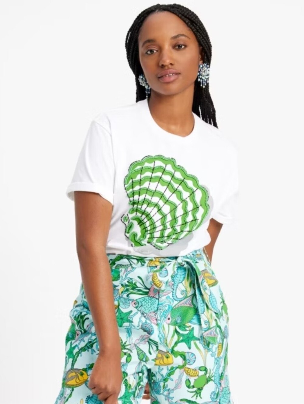 NWOT Kate Spade Shell Tee - Picture 2 of 8